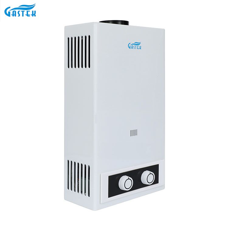 Husholdningsapparat Røykrør Type Veggmontert LPG Tankless Instant Gas Geyser for dusj